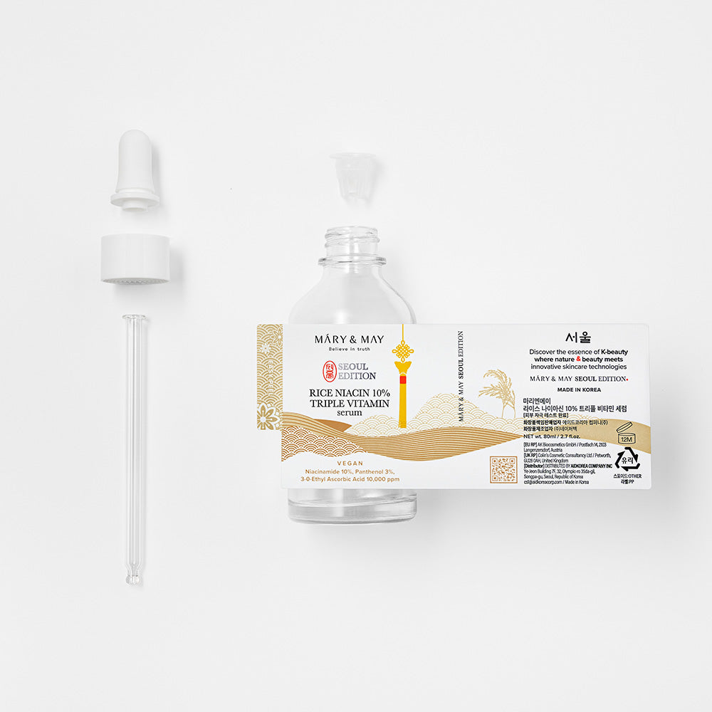 MARY & MAY Rice Niacin 10% Triple Vitamin Serum 80ml