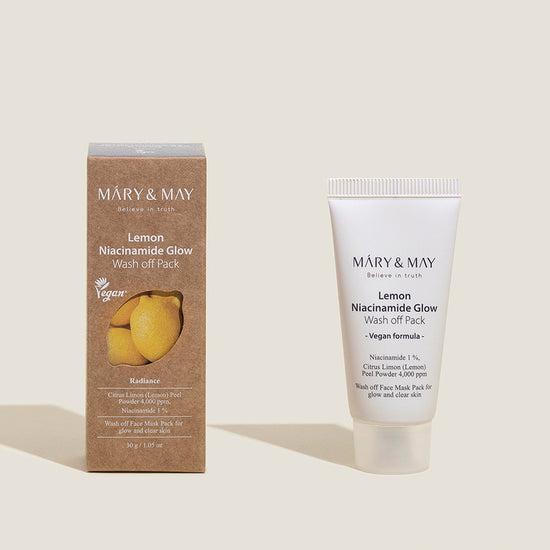 MARY & MAY Vegan Lemon Niacinamide Glow Wash off Pack 30g