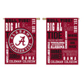 University of Alabama Crimson Tide Premium Double Sided Garden Flag Banner, Fan Rules Design, 13x18 Inch, Display Stand Sold Seperately, Officially Licensed