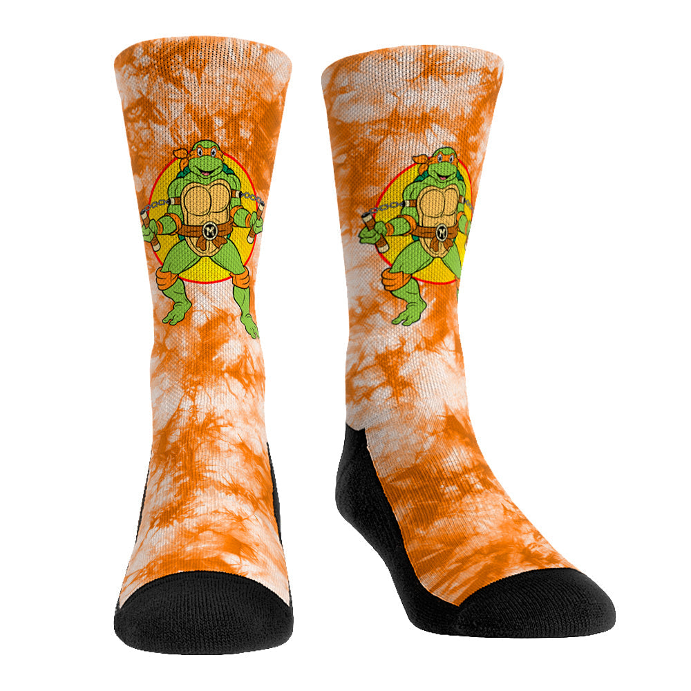 Teenage Mutant Ninja Turtles - Michelangelo - Tie-Dye Crew Socks