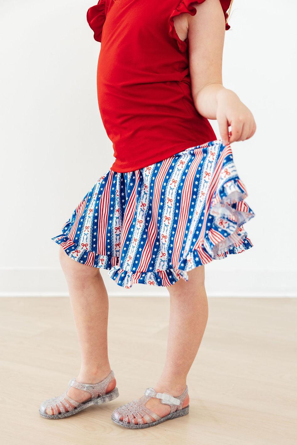 All-American Girl Ruffle Twirl Skort - WONDERWALL