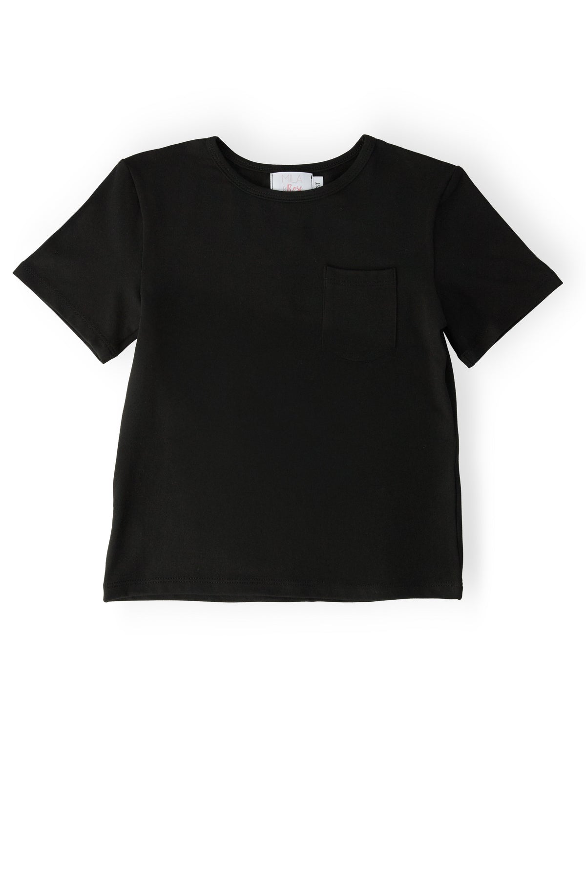Boys Black S/S Pocket Tee - WONDERWALL