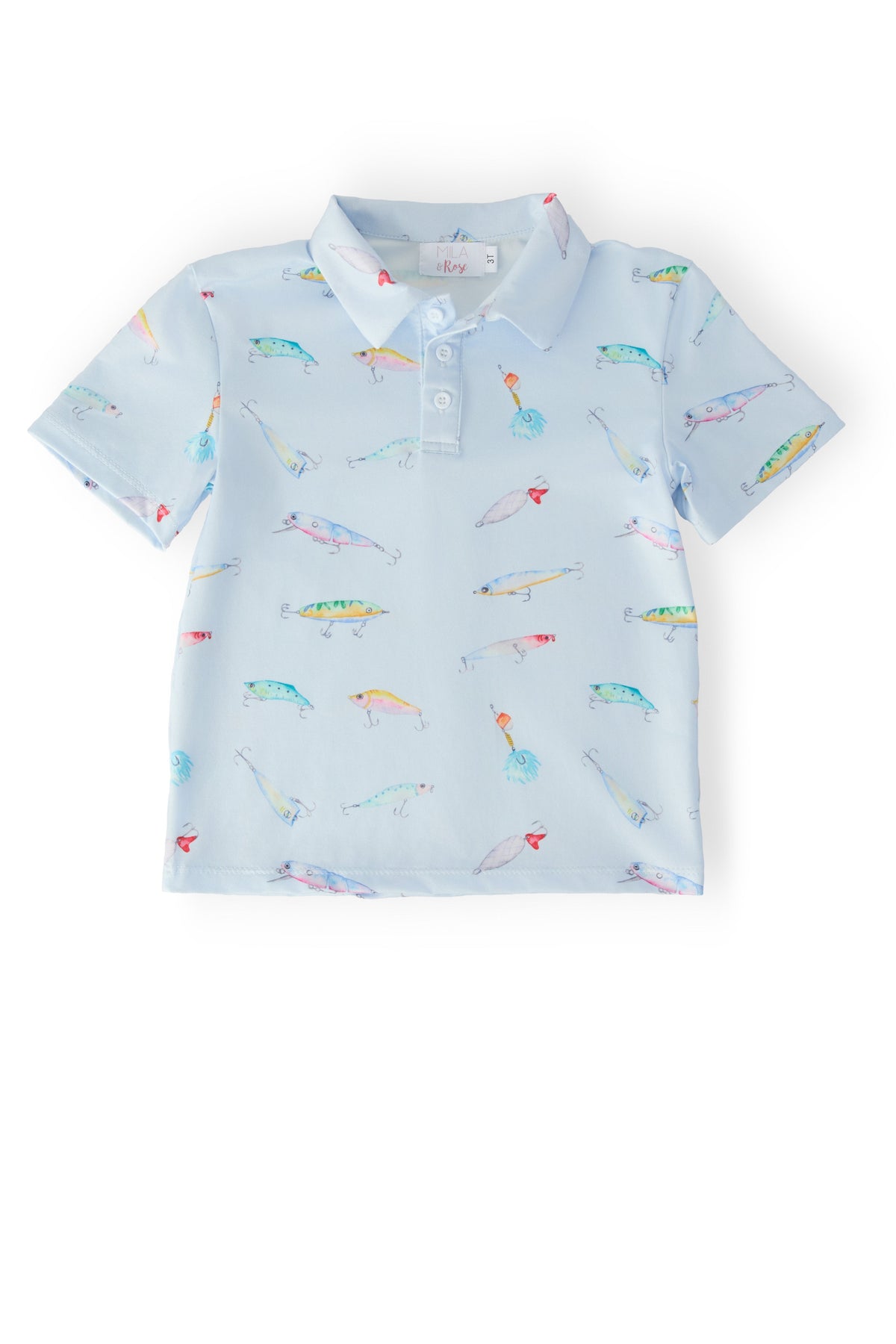 Boys Fish Hook S/S Polo - WONDERWALL