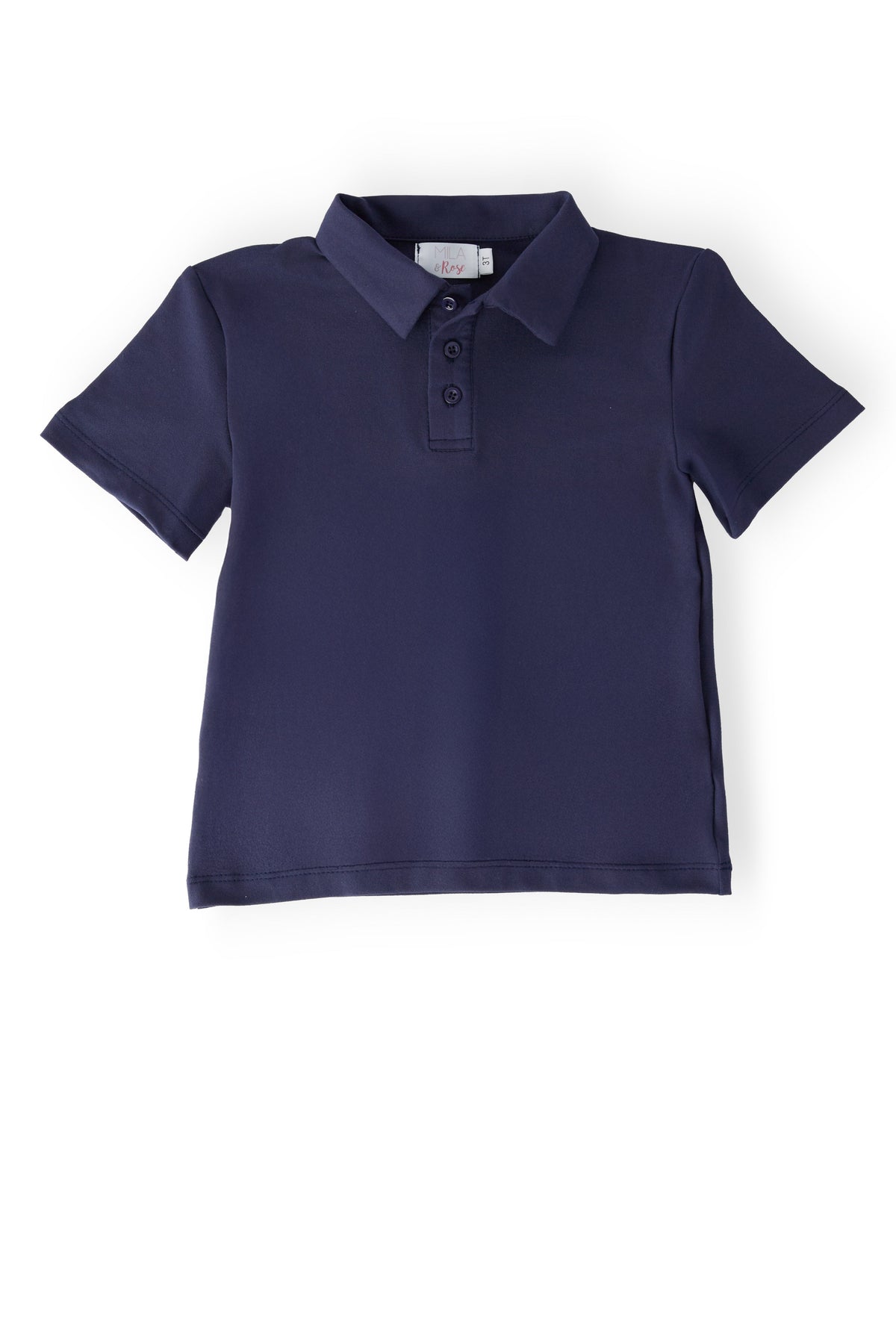 Boys Navy S/S Polo - WONDERWALL
