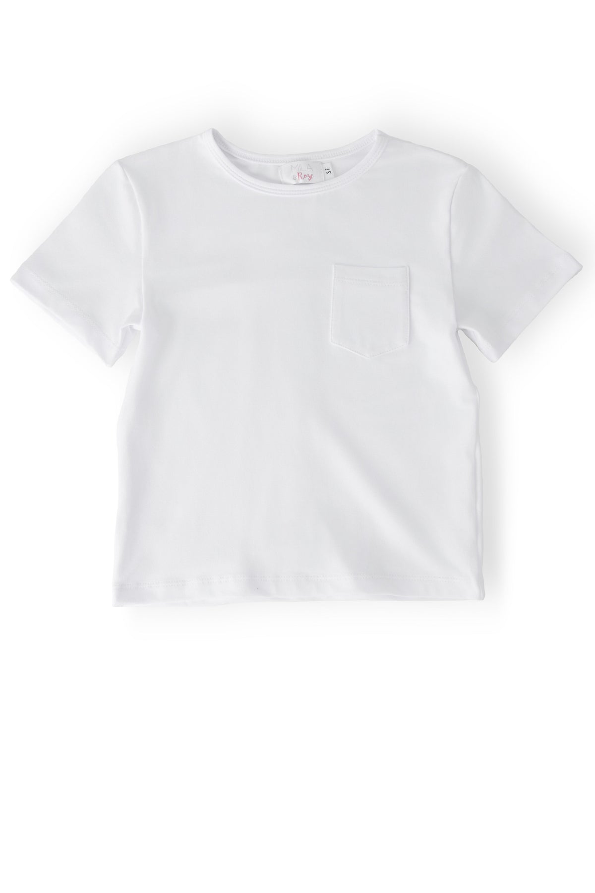 Boys White S/S Pocket Tee - WONDERWALL