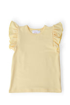 Butter Yellow S/S Ruffle Tee - WONDERWALL