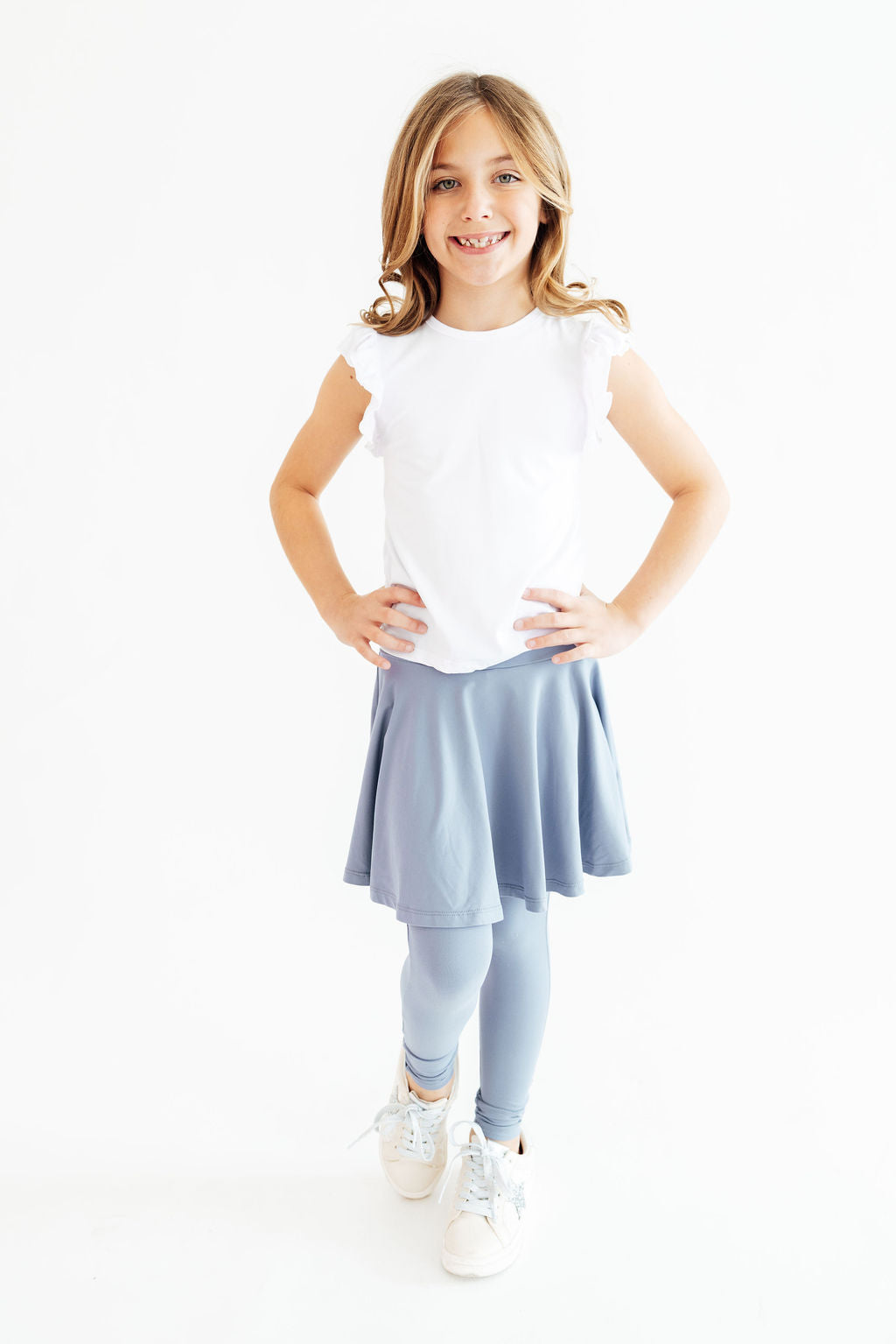 Dusty Blue Twirl Skegging - WONDERWALL