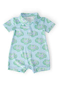 He's On The Green Polo Shorty One-Piece - WONDERWALL