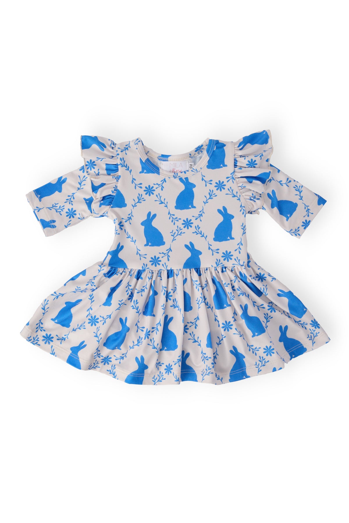 Hop 'til You Drop 3/4 Sleeve Twirl Flutter Bodysuit - WONDERWALL