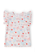 Red, White, & Sweet S/S Ruffle Tee - WONDERWALL