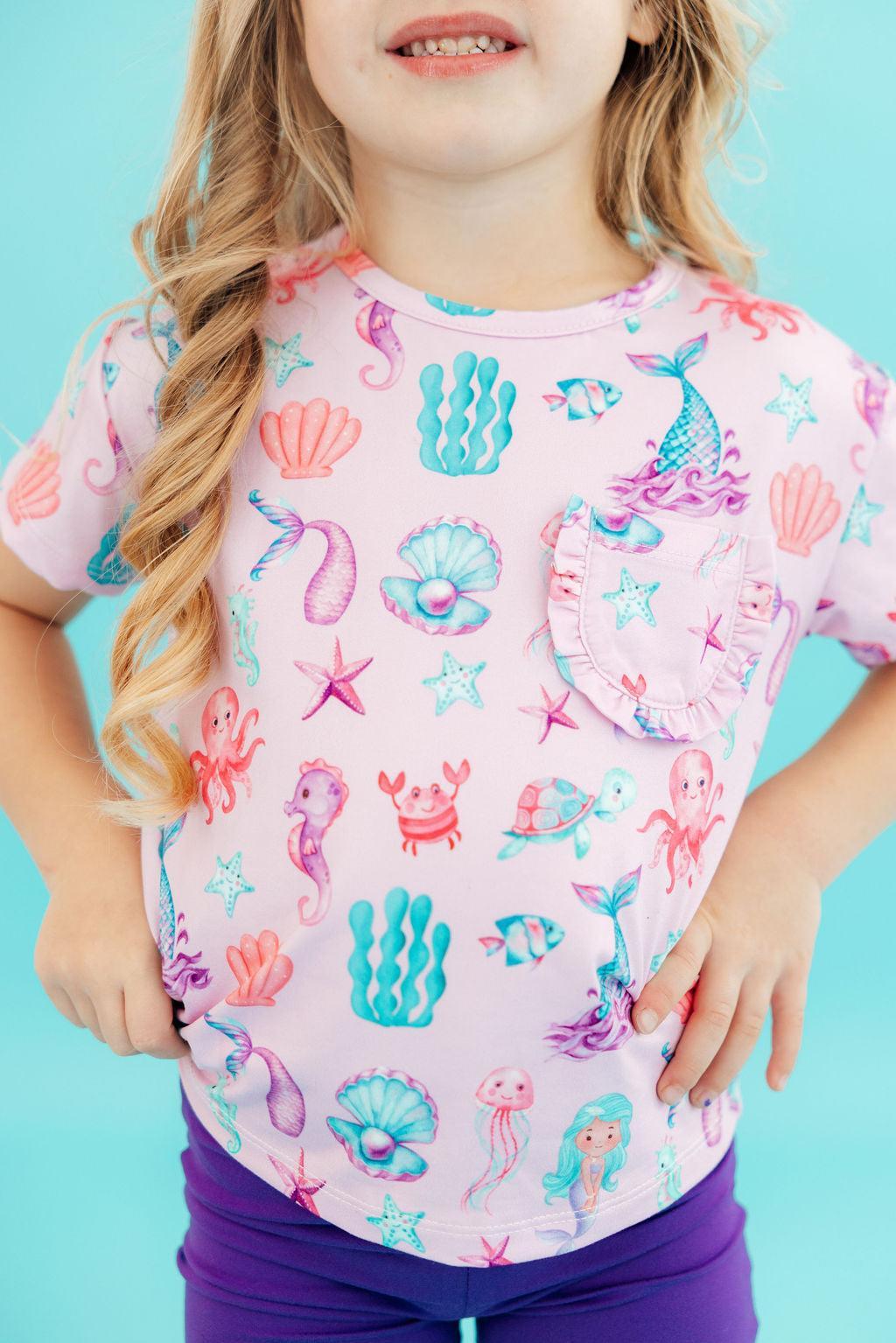 Under the Sea Ruffle Pocket Tee - WONDERWALL