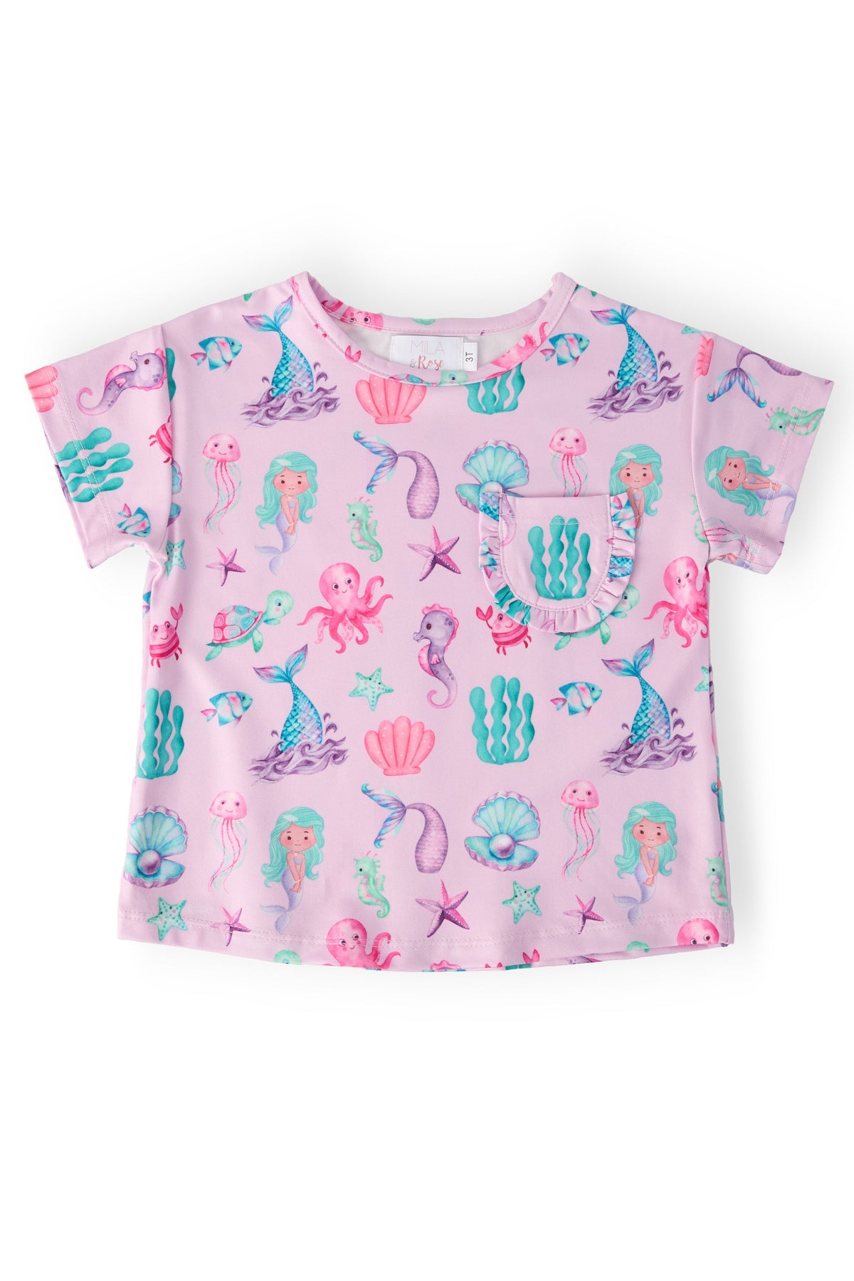 Under the Sea Ruffle Pocket Tee - WONDERWALL