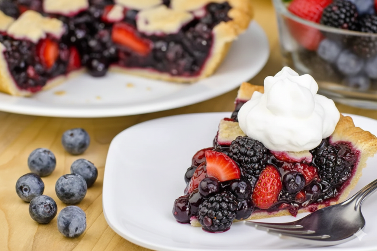Andy Anand Sugar - Free Mixed Berry Pie, 2.6 lb – Strawberries, Blueberries & Blackberries, Keto & Diabetic - Friendly, Birthday Gift Box