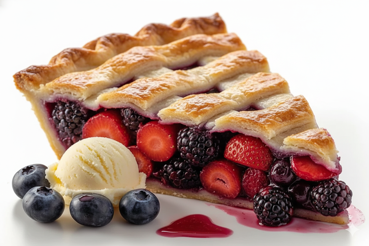 Andy Anand Sugar - Free Mixed Berry Pie, 2.6 lb – Strawberries, Blueberries & Blackberries, Keto & Diabetic - Friendly, Birthday Gift Box