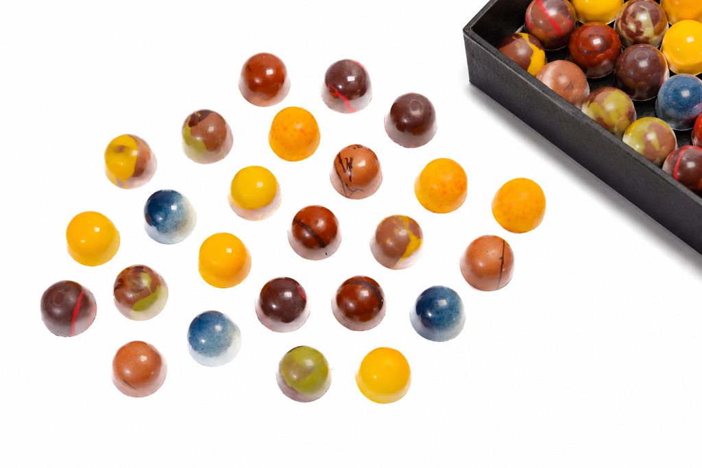 Andy Anand Monet Chocolate Bonbons Gift Box, 25 pc, 6.52 oz – Gluten - Free Belgian Truffles & Pralines, Birthday & Holiday Gift Collection