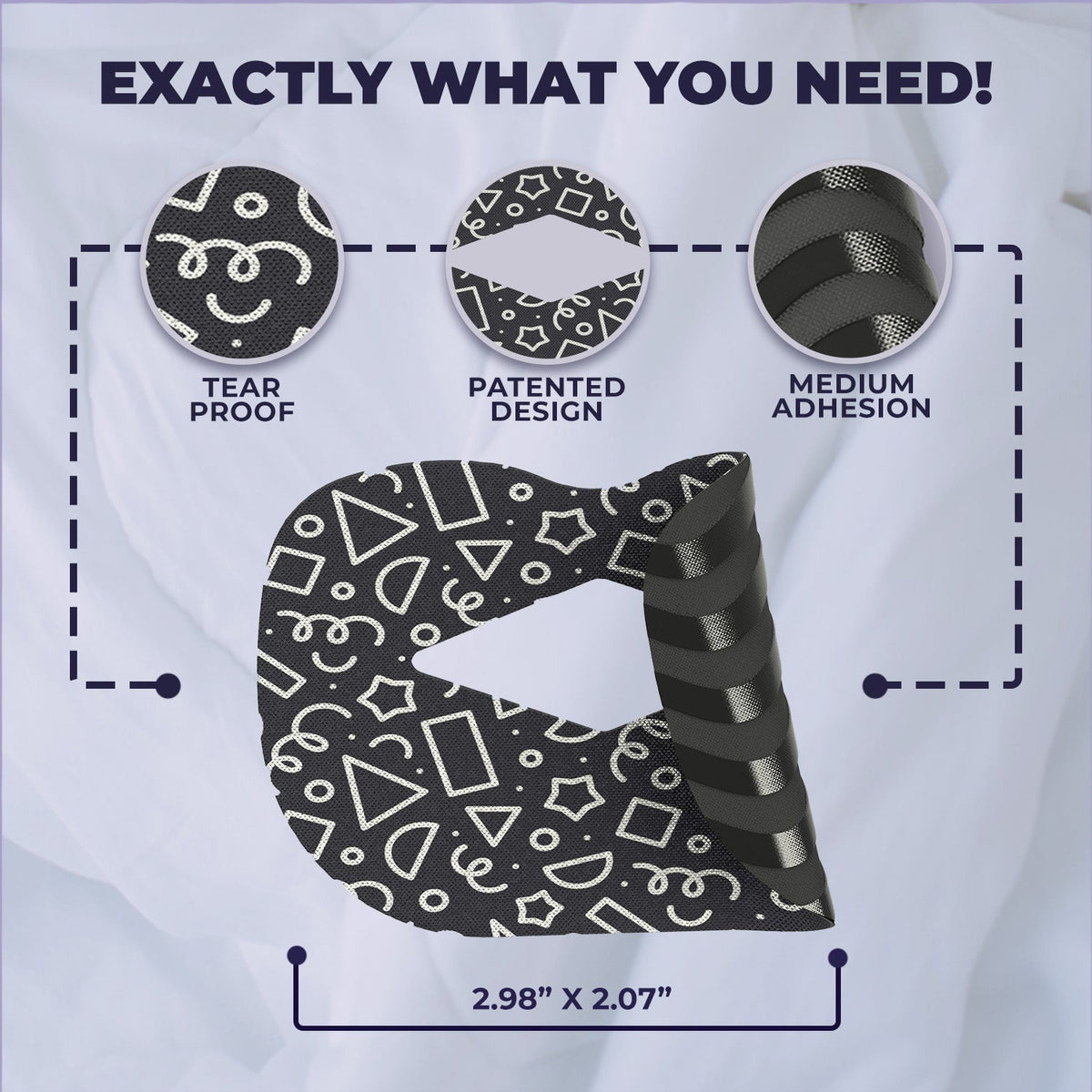 Muzzle® Mouth Tape For Youth (Medium Hold) - WONDERWALL