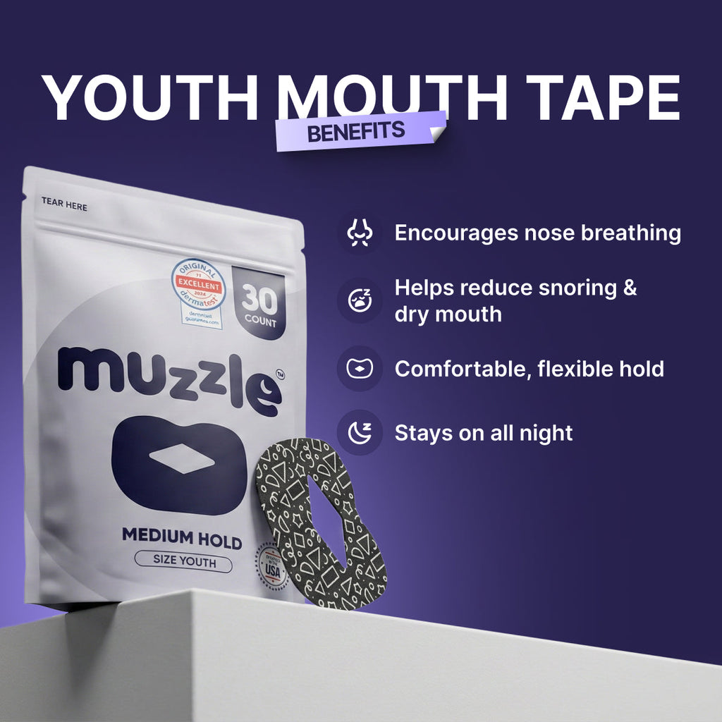 Muzzle® Mouth Tape For Youth (Medium Hold) - WONDERWALL