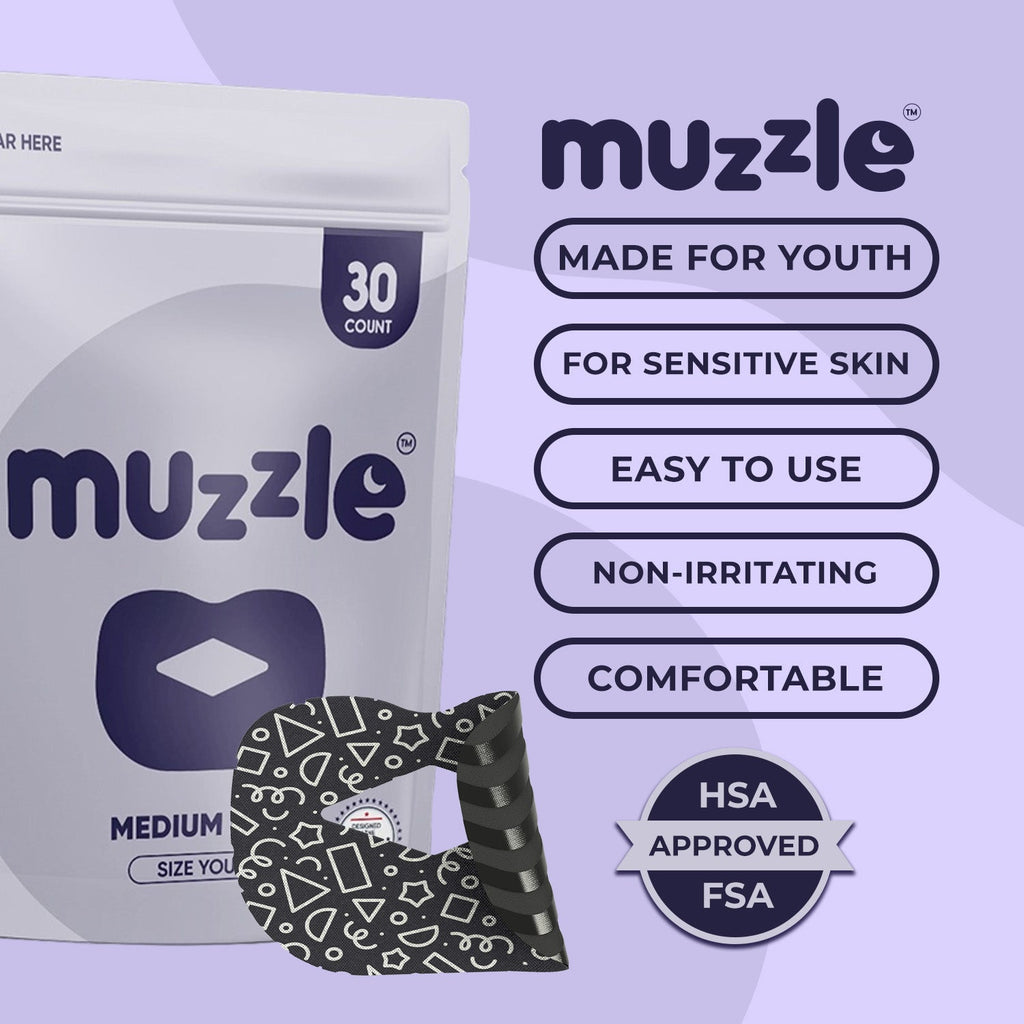 Muzzle® Mouth Tape For Youth (Medium Hold) - WONDERWALL