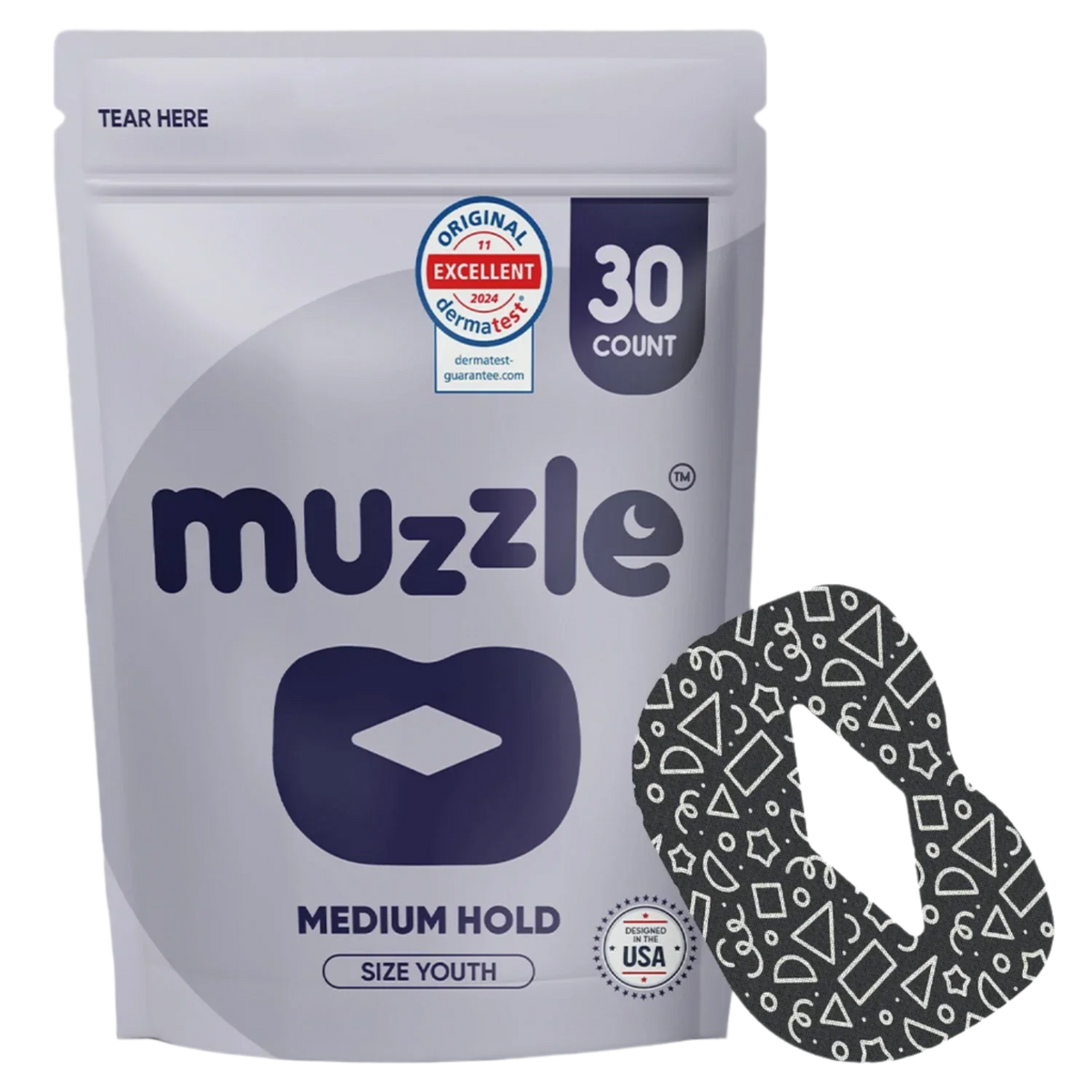 Muzzle® Mouth Tape For Youth (Medium Hold) - WONDERWALL