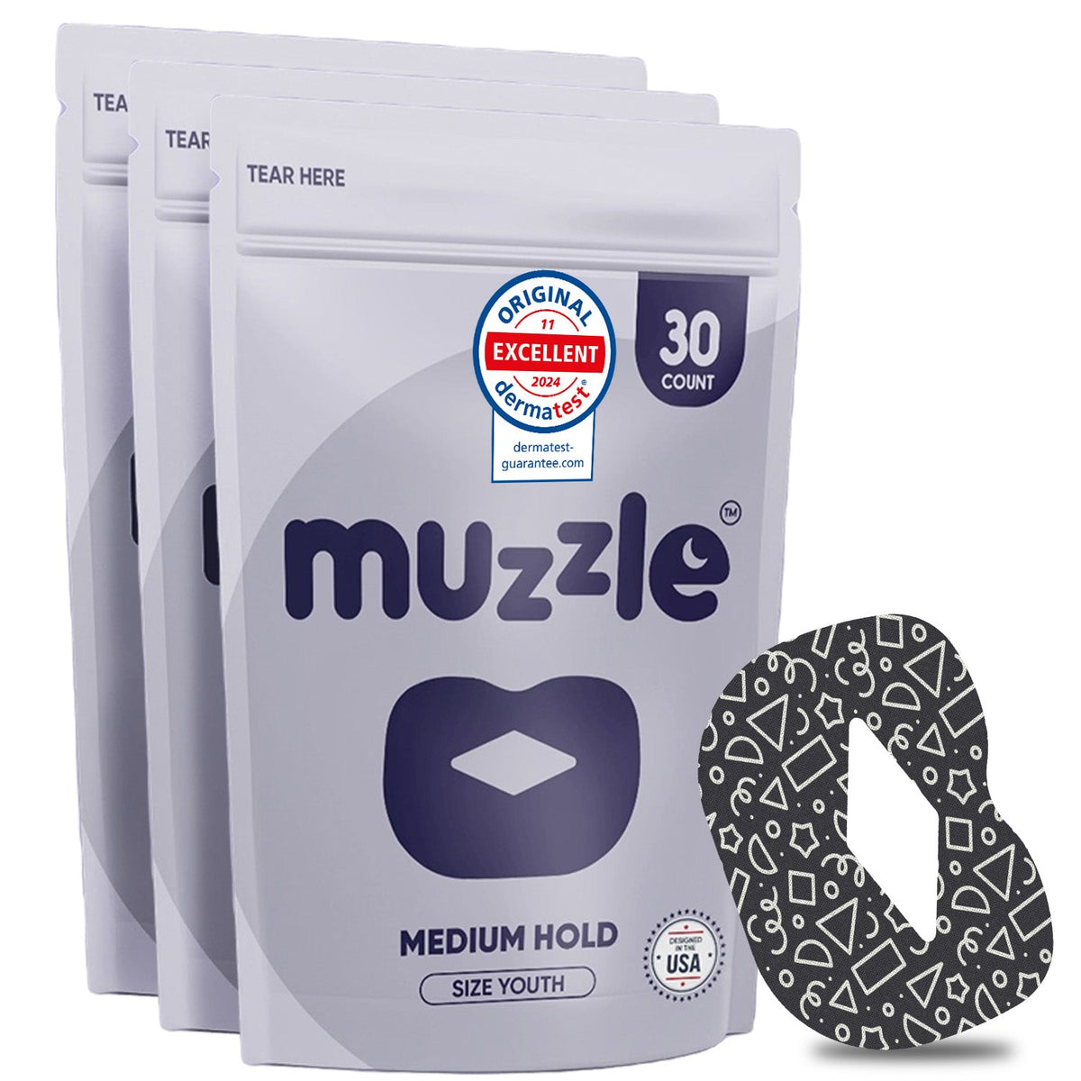 Muzzle® Mouth Tape For Youth (Medium Hold) - WONDERWALL