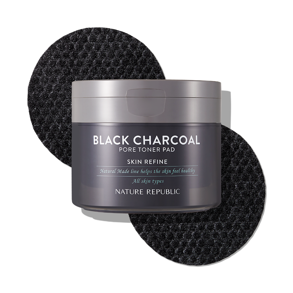 NATURE REPUBLIC Black Charcoal Pore Toner Pad 100g/50ea