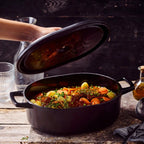 WONDERWALL ‘La Sélection Joyce’ Enameled Cast Iron Oval Dutch Oven, 6-Qt