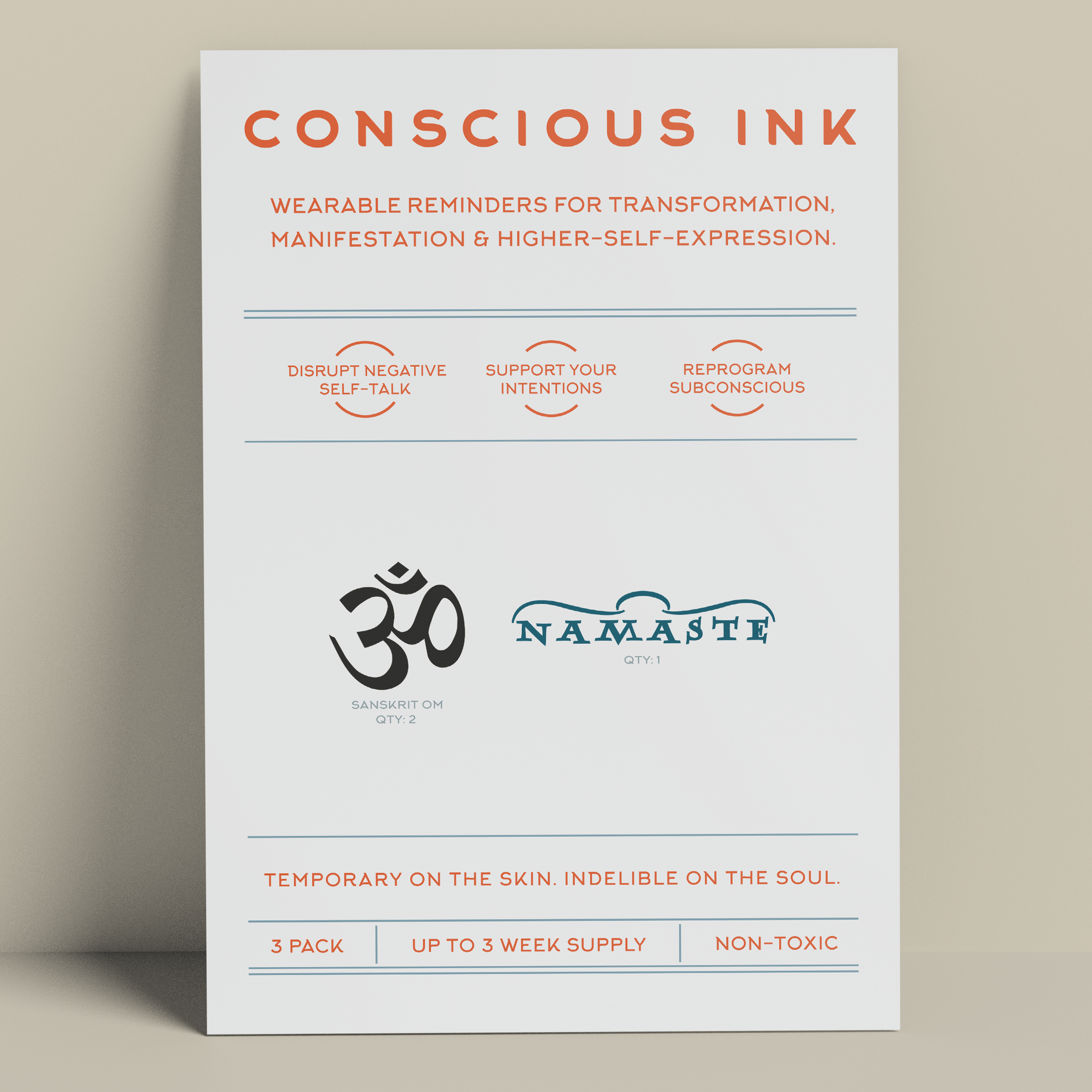 Om/Namaste Manifest Sweatshirt + Ink