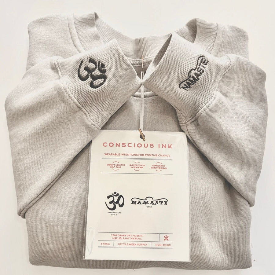 Om/Namaste Manifest Sweatshirt + Ink