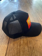 Rising Sun High Frequency Trucker Hat (Black with Sun-Blend patch)