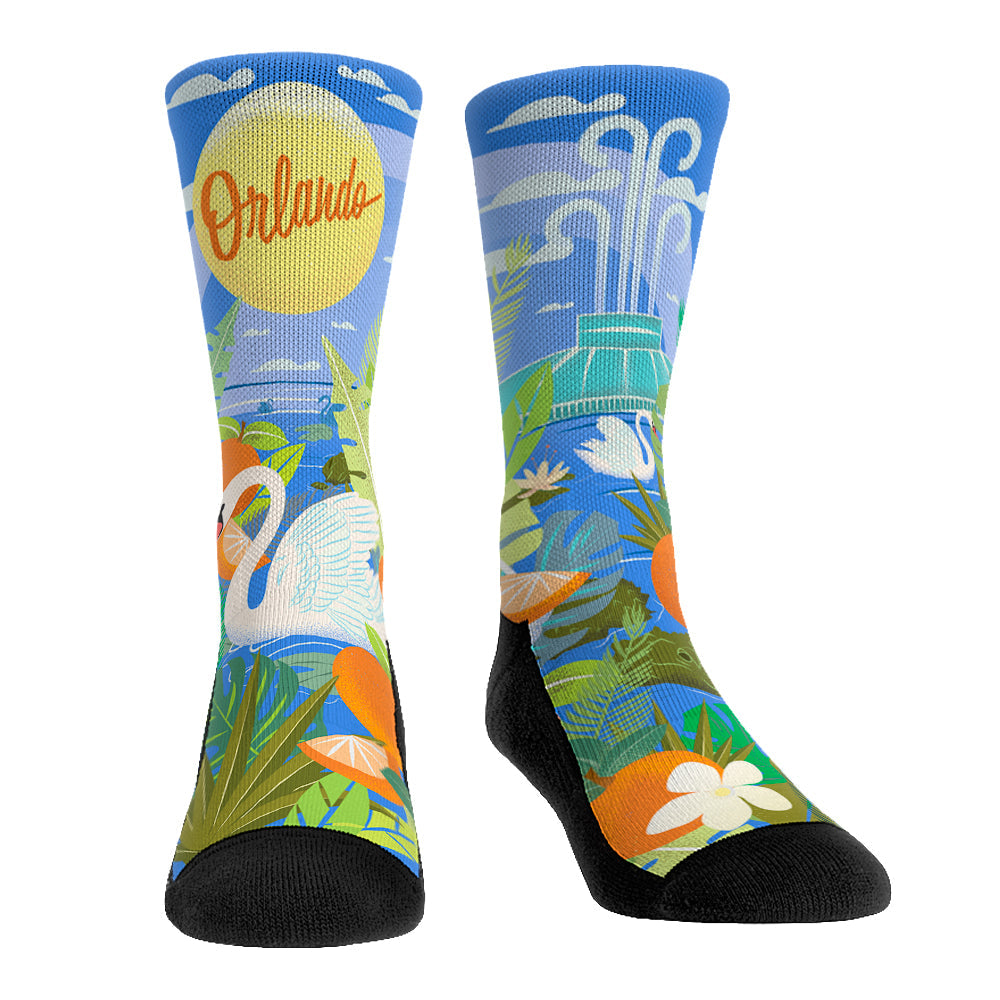 Orlando Sunrise Crew Socks