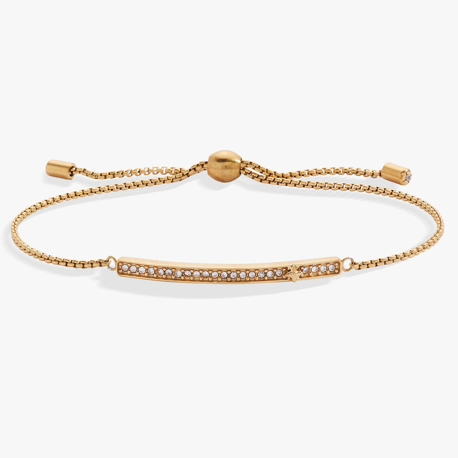 April Everyday Birthstone Pave Bolo Bracelet