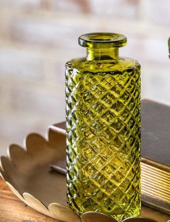 WONDERWALL ‘Maison Élégance’ Olive Green Bud Vase , 3 Style Options