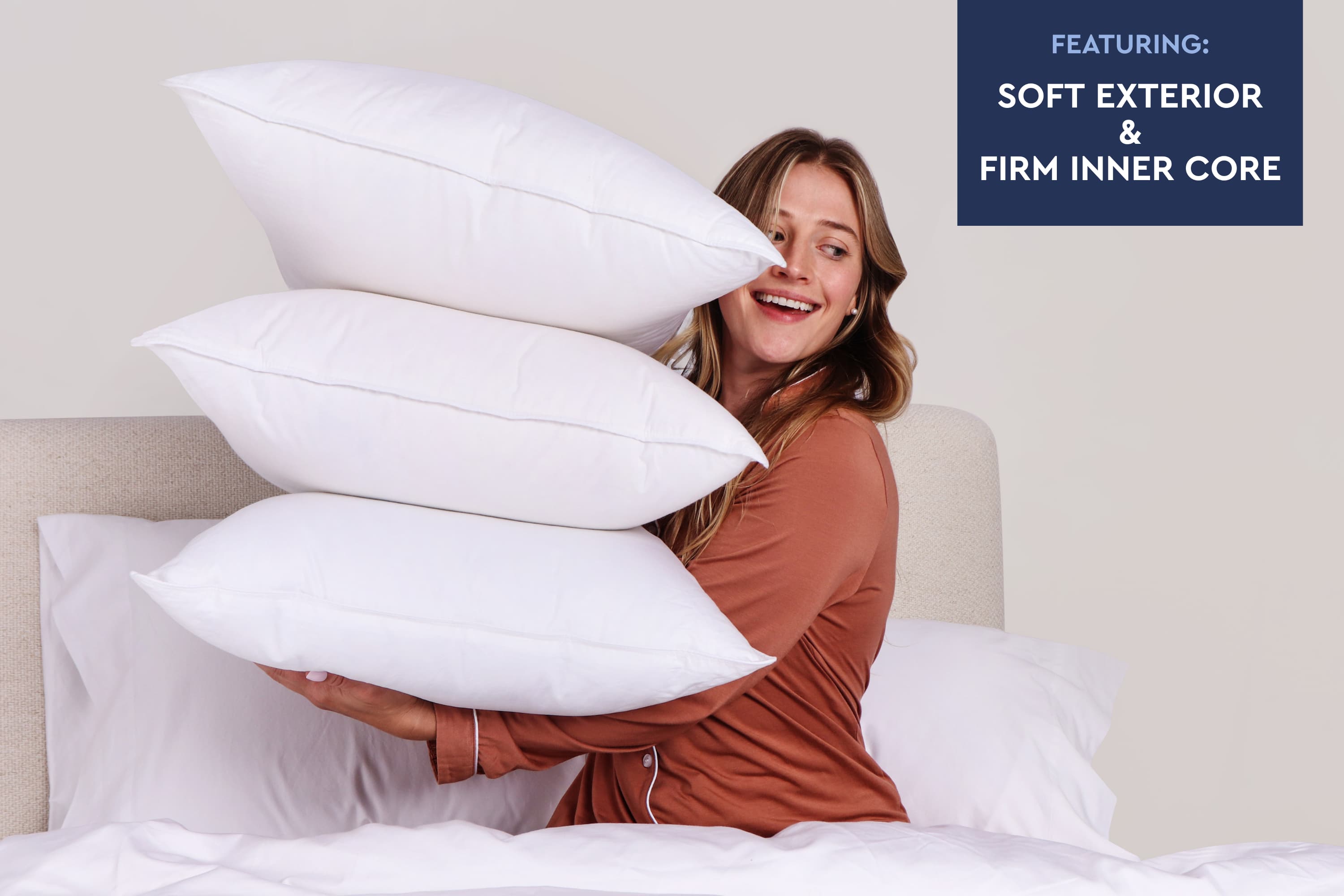 Cloud Fill Down Feather Pillow