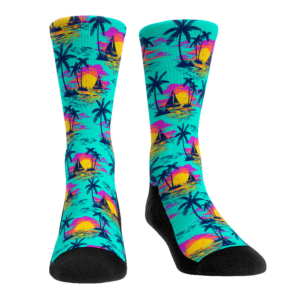 Polynesian Sunset Crew Socks