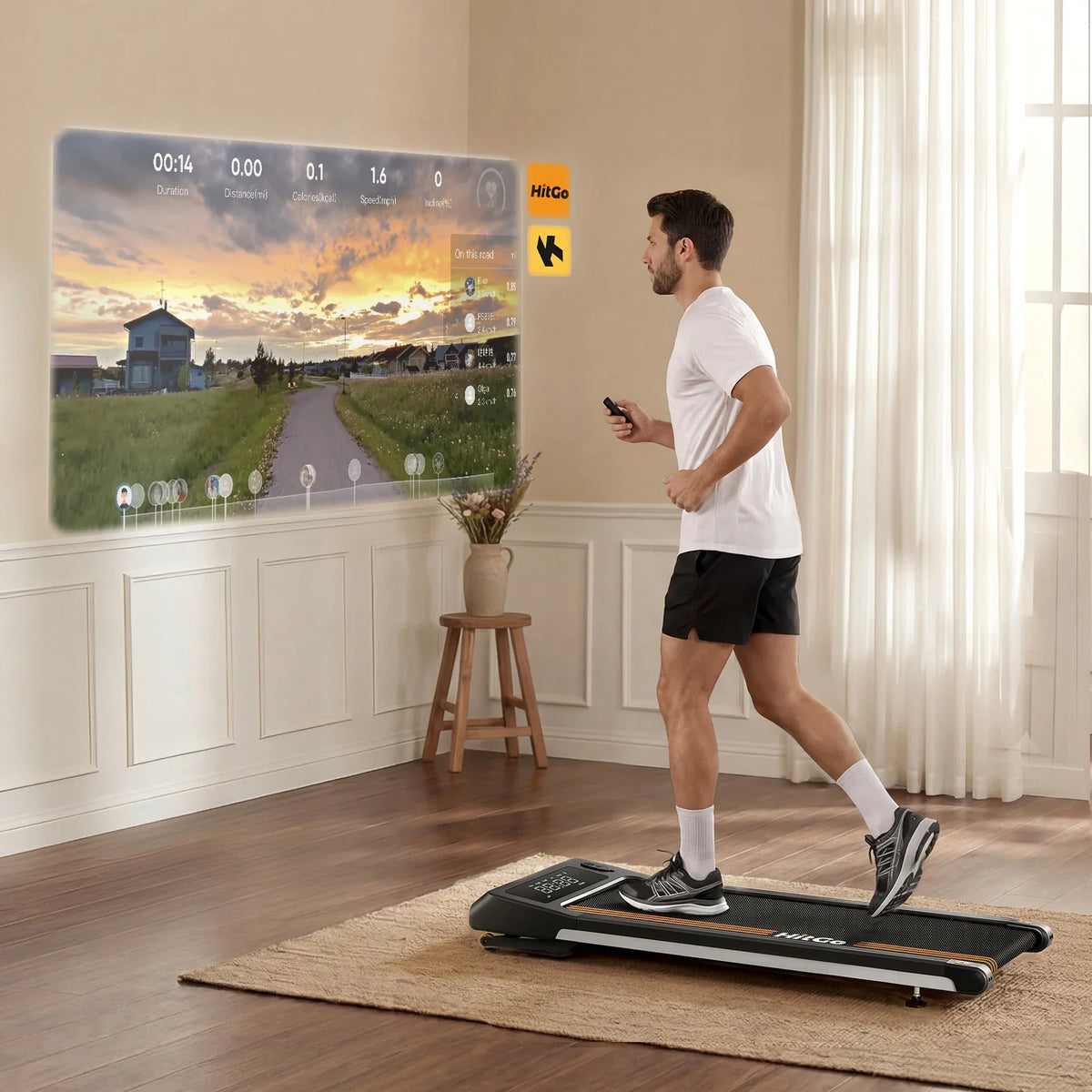 H1 Plus Auto Incline Under-Desk Walking Pad