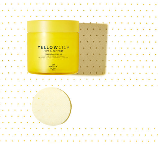 so natural Yellow Cica Pore Clear Pad 70ea 140ml