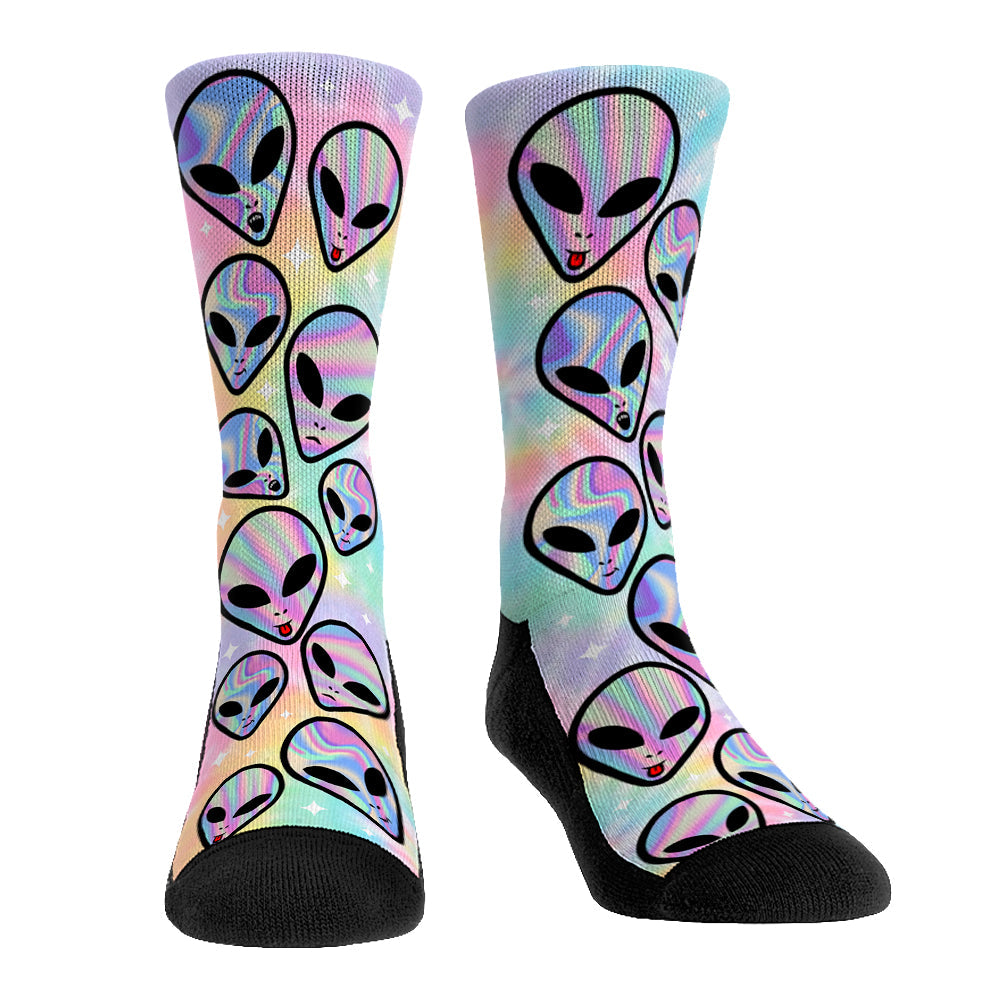 Psychedelic Invasion Crew Socks