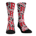 Rutgers Scarlet Knights - Logo Sketch Crew Socks
