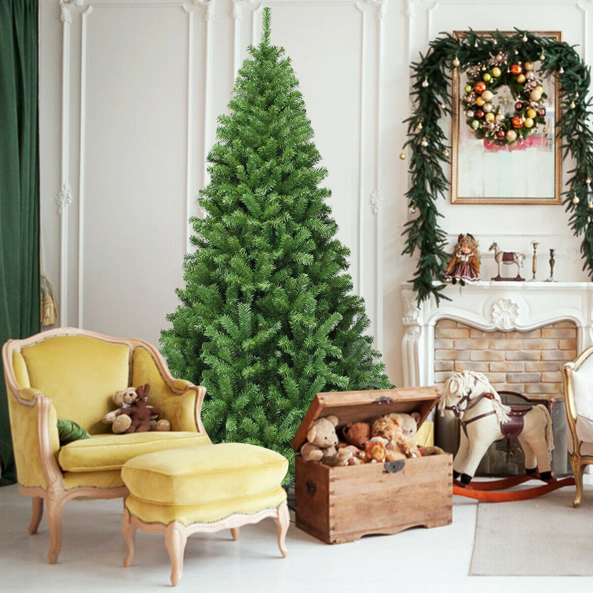 WONDERWALL ‘Noël DuBois’ Unlit Hinged Artificial Christmas Tree — Multiple Sizes