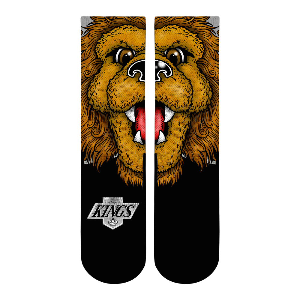Los Angeles Kings - Split Face Mascot Crew Socks