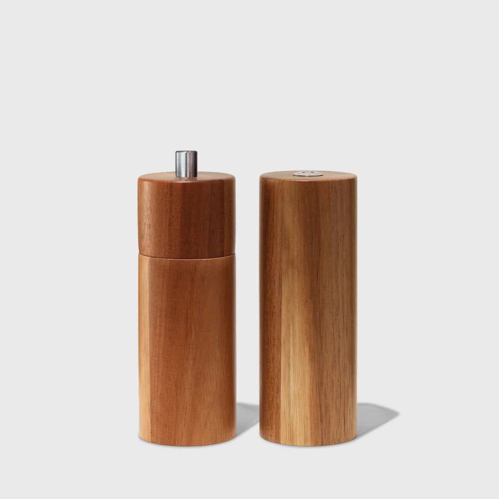 Wood Pepper Mill & Salt Shaker Set