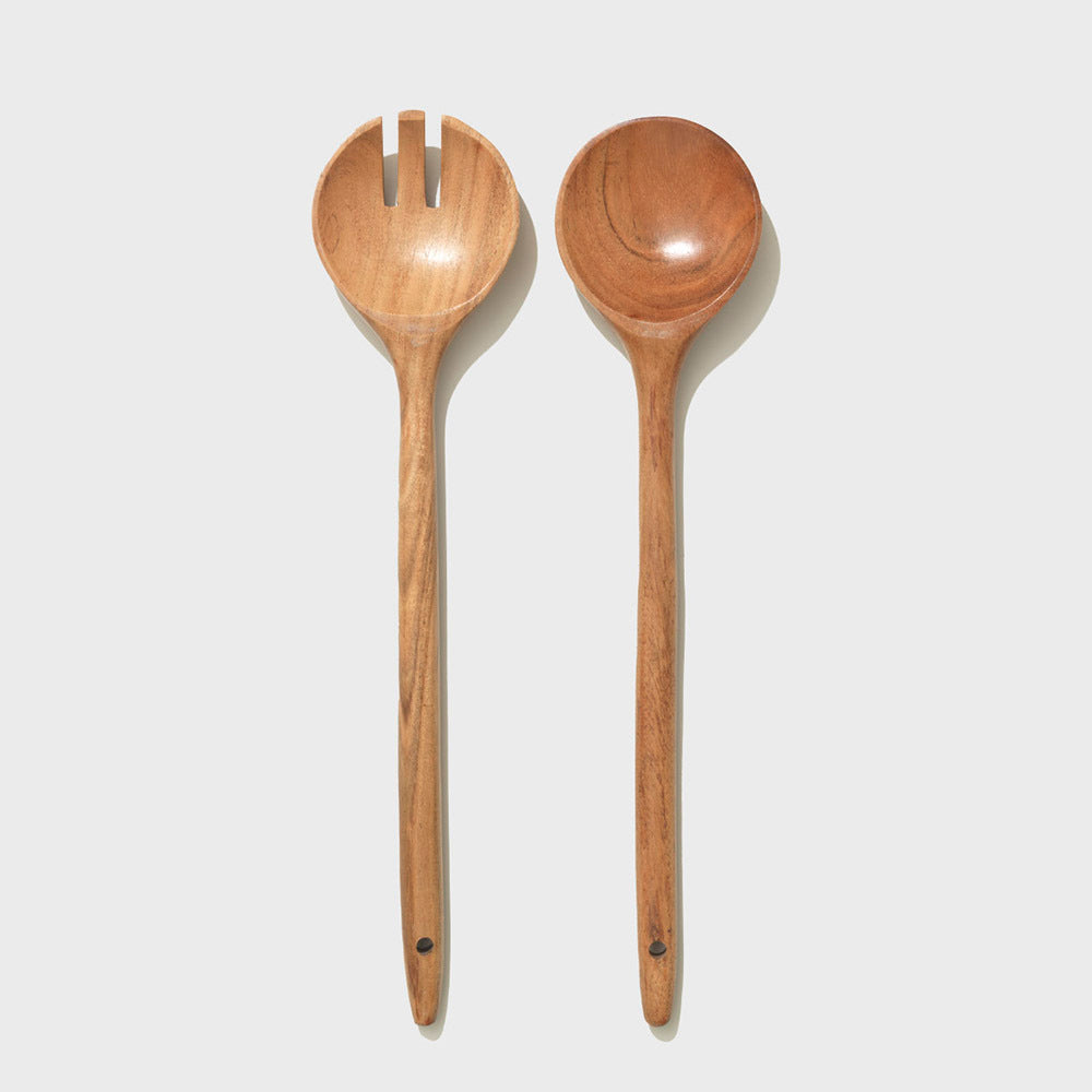 Wood Serving Utensils Set