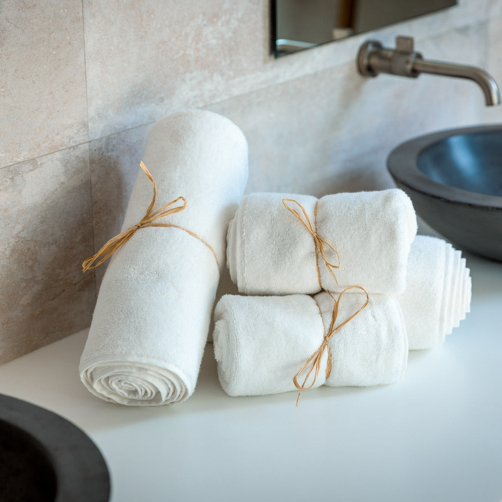 Luxury Organic Bath Six Piece Towel Set | Soft, Plush, Eco - Friendly Towels