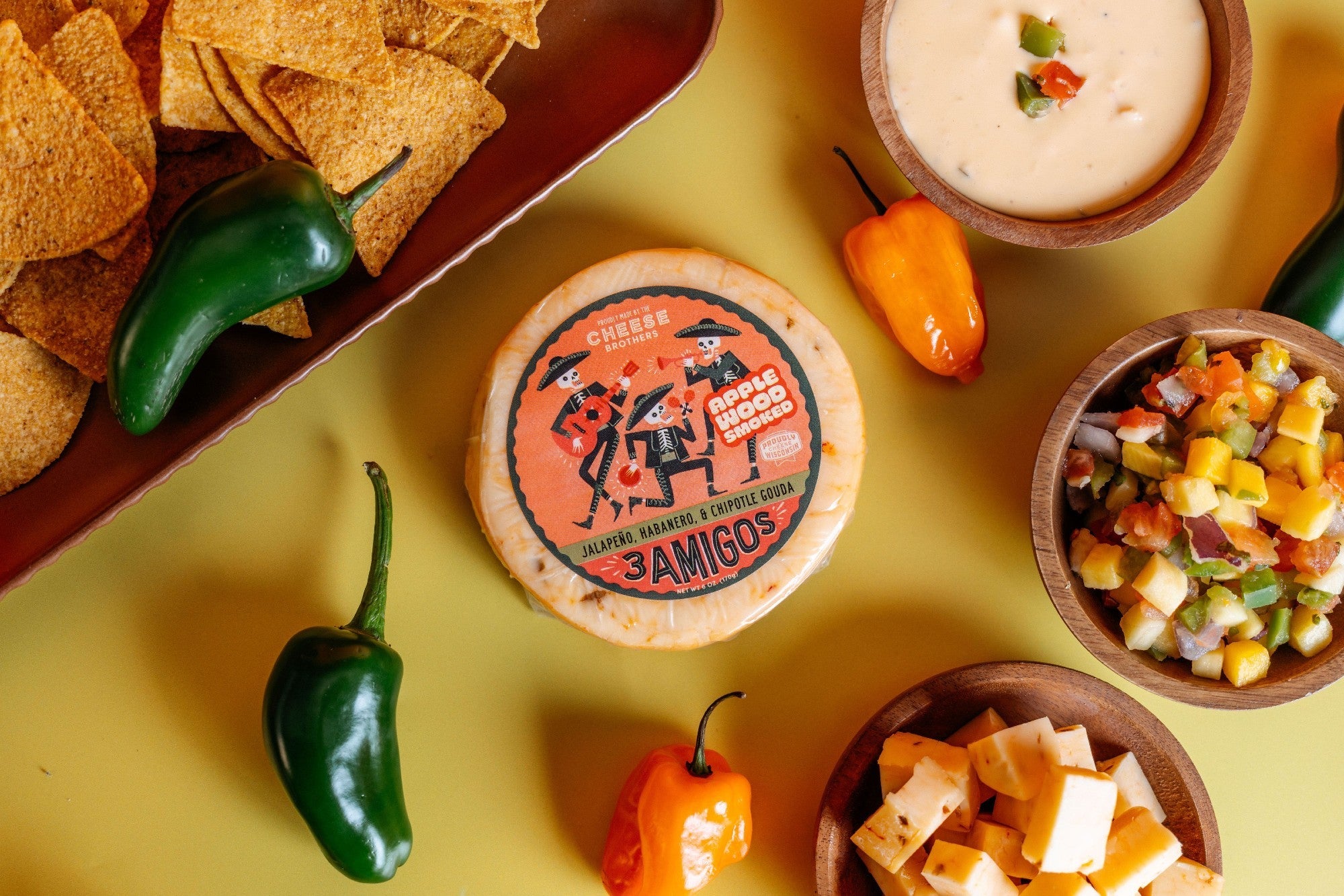 Smoked 3 Amigos Spicy Gouda