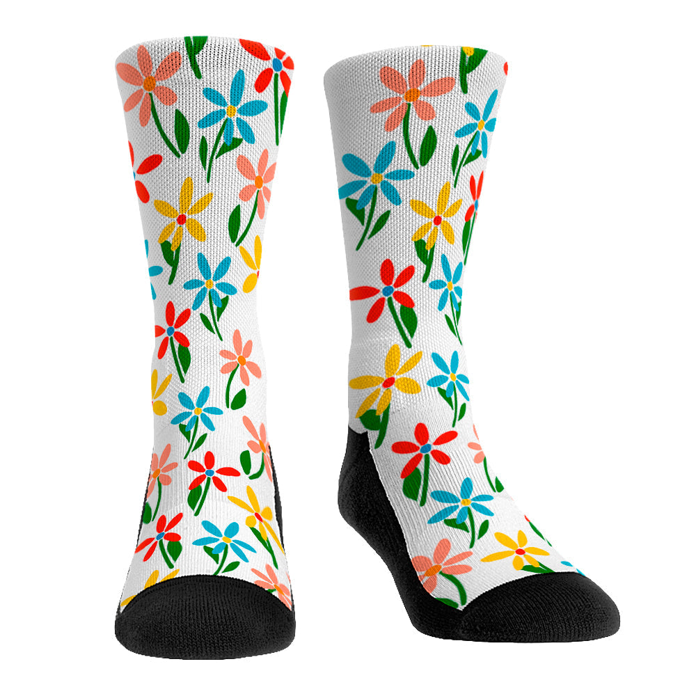 Spring Flowers Crew Socks