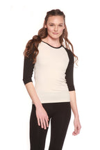 Clearance Women's Bamboo Viscose/Sorona 3/4 Sleeve T-Shirt - WONDERWALL