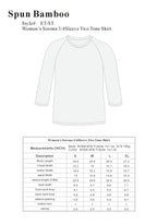 Clearance Women's Bamboo Viscose/Sorona 3/4 Sleeve T-Shirt - WONDERWALL