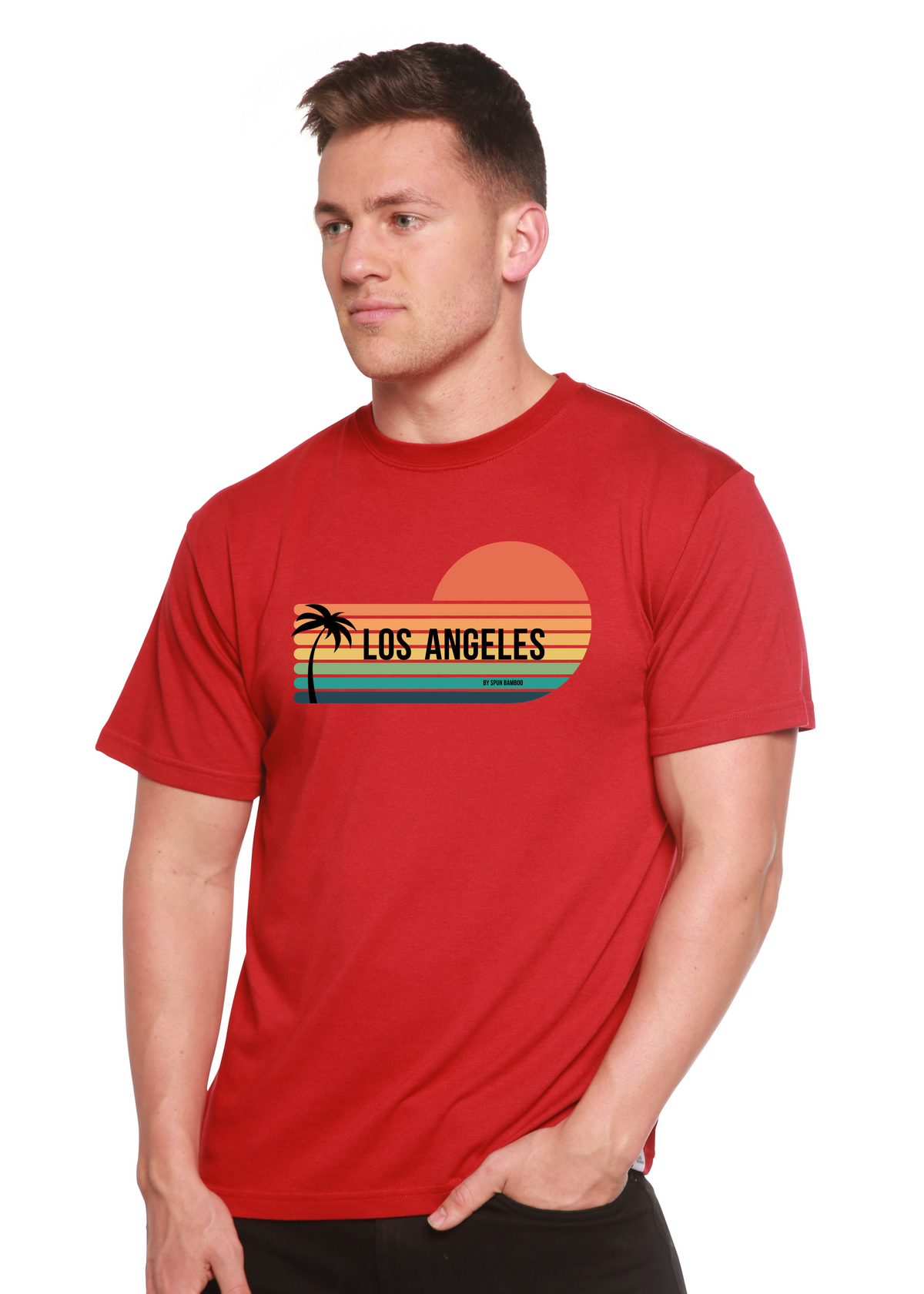 Los Angeles Spun Bamboo Unisex Bamboo Viscose/Organic Cotton Short Sleeve Graphic T-Shirt - WONDERWALL