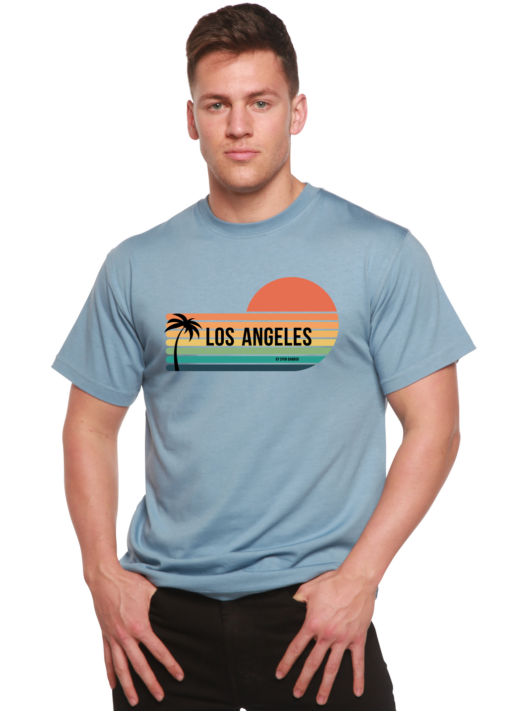 Los Angeles Spun Bamboo Unisex Bamboo Viscose/Organic Cotton Short Sleeve Graphic T-Shirt - WONDERWALL