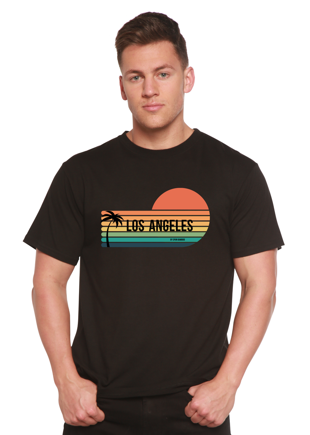 Los Angeles Spun Bamboo Unisex Bamboo Viscose/Organic Cotton Short Sleeve Graphic T-Shirt - WONDERWALL
